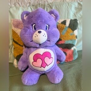 Care Bear Harmony Bear 16”Plush Purple Hearts from Miniso